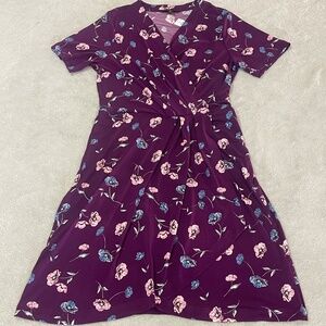 NEW Banana Republic Plum Floral Dress Size Medium